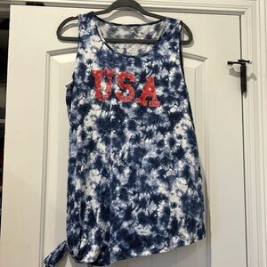 ☀️ USA tie dye shirt Size 14/16